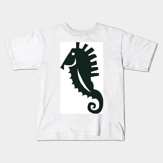 Deco seahorse Kids T-Shirt by Jonesyinc